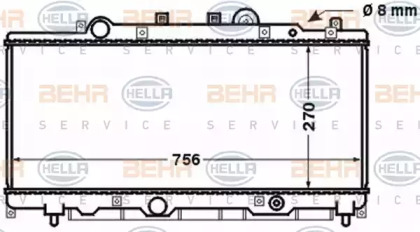 Теплообменник BEHR HELLA SERVICE 8MK 376 767-521