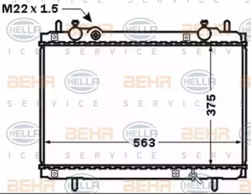 Теплообменник BEHR HELLA SERVICE 8MK 376 767-551