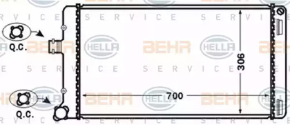 Теплообменник BEHR HELLA SERVICE 8MK 376 767-641