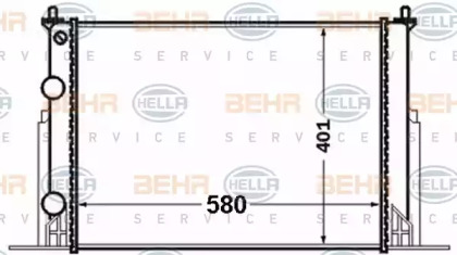 Теплообменник BEHR HELLA SERVICE 8MK 376 767-731