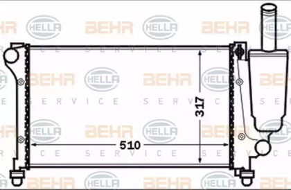 Теплообменник BEHR HELLA SERVICE 8MK 376 767-741