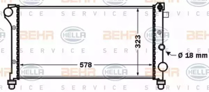 Теплообменник BEHR HELLA SERVICE 8MK 376 767-761