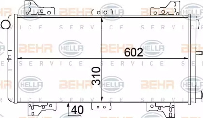 Теплообменник BEHR HELLA SERVICE 8MK 376 767-771