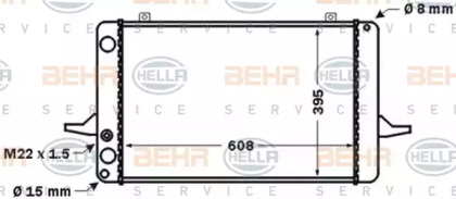 Теплообменник BEHR HELLA SERVICE 8MK 376 768-051