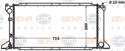 Теплообменник BEHR HELLA SERVICE 8MK 376 768-181