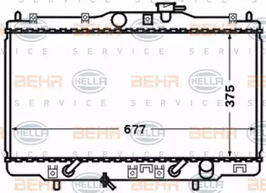 Теплообменник BEHR HELLA SERVICE 8MK 376 768-251