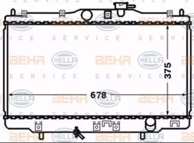 Теплообменник BEHR HELLA SERVICE 8MK 376 768-261