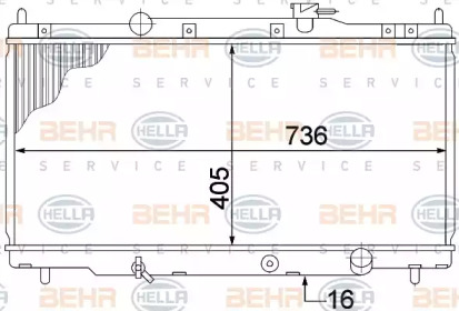 Теплообменник BEHR HELLA SERVICE 8MK 376 768-311