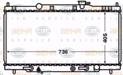 Теплообменник BEHR HELLA SERVICE 8MK 376 768-321