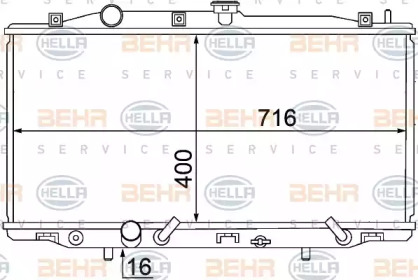 Теплообменник BEHR HELLA SERVICE 8MK 376 768-371