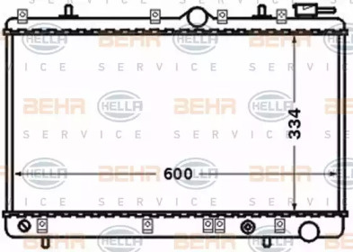 Теплообменник BEHR HELLA SERVICE 8MK 376 768-441