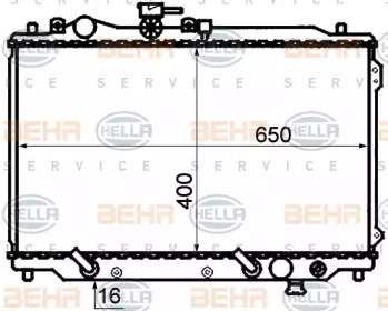 Теплообменник BEHR HELLA SERVICE 8MK 376 769-531