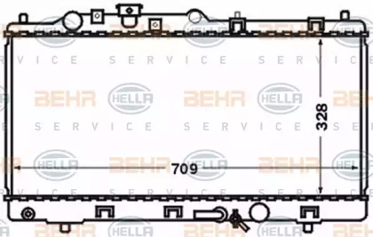 Теплообменник BEHR HELLA SERVICE 8MK 376 769-591