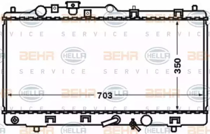 Теплообменник BEHR HELLA SERVICE 8MK 376 769-631