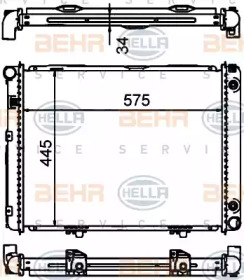 Теплообменник BEHR HELLA SERVICE 8MK 376 769-701