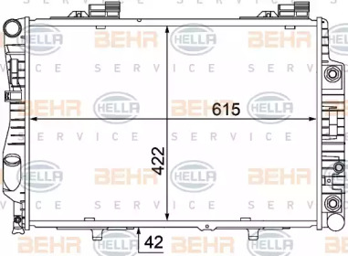 Теплообменник BEHR HELLA SERVICE 8MK 376 769-711