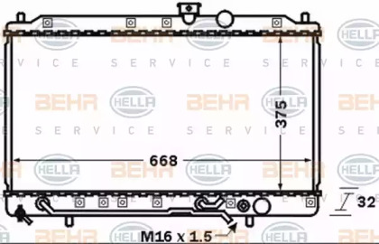 Теплообменник BEHR HELLA SERVICE 8MK 376 770-001