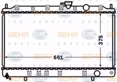 Теплообменник BEHR HELLA SERVICE 8MK 376 770-211