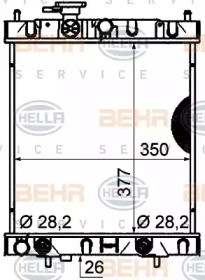 Теплообменник BEHR HELLA SERVICE 8MK 376 770-451