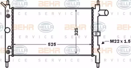 Теплообменник BEHR HELLA SERVICE 8MK 376 771-051