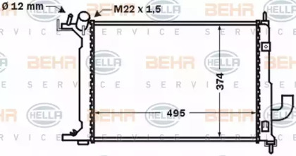 Теплообменник BEHR HELLA SERVICE 8MK 376 771-111