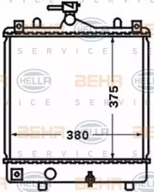 Теплообменник BEHR HELLA SERVICE 8MK 376 771-161