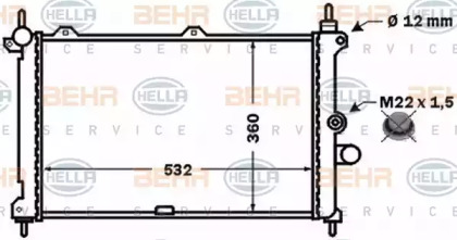 Теплообменник BEHR HELLA SERVICE 8MK 376 771-171