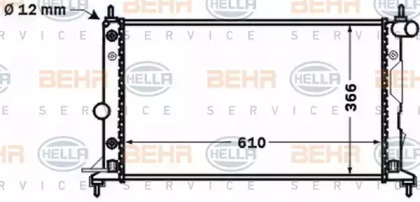 Теплообменник BEHR HELLA SERVICE 8MK 376 771-181