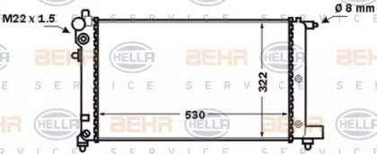 Теплообменник BEHR HELLA SERVICE 8MK 376 771-281