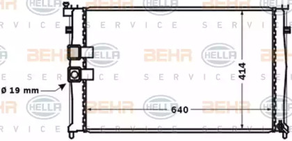 Теплообменник BEHR HELLA SERVICE 8MK 376 771-431