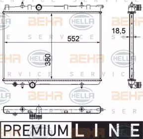 Теплообменник BEHR HELLA SERVICE 8MK 376 771-501