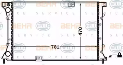 Теплообменник BEHR HELLA SERVICE 8MK 376 771-771