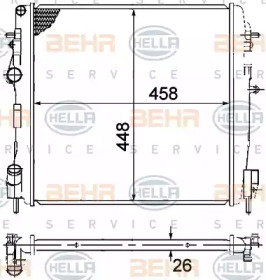 Теплообменник BEHR HELLA SERVICE 8MK 376 771-791