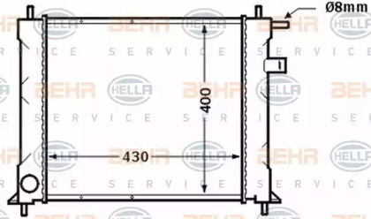 Теплообменник BEHR HELLA SERVICE 8MK 376 772-161