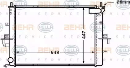 Теплообменник BEHR HELLA SERVICE 8MK 376 772-211