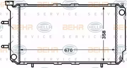 Теплообменник BEHR HELLA SERVICE 8MK 376 772-551