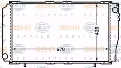 Теплообменник BEHR HELLA SERVICE 8MK 376 772-601