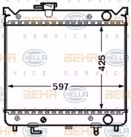 Теплообменник BEHR HELLA SERVICE 8MK 376 773-001