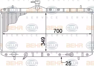 Теплообменник BEHR HELLA SERVICE 8MK 376 773-031