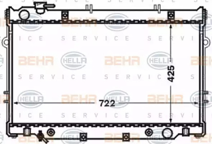 Теплообменник BEHR HELLA SERVICE 8MK 376 773-201