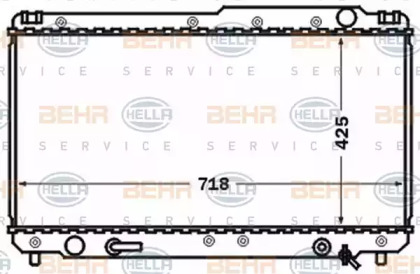 Теплообменник BEHR HELLA SERVICE 8MK 376 773-601