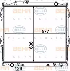 Теплообменник BEHR HELLA SERVICE 8MK 376 773-651