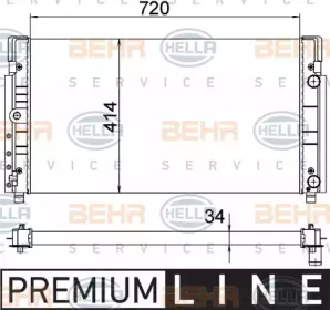 Теплообменник BEHR HELLA SERVICE 8MK 376 773-771