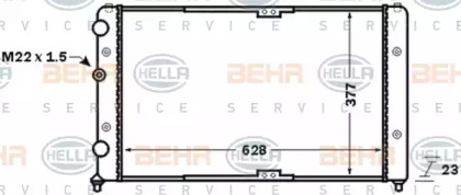 Теплообменник BEHR HELLA SERVICE 8MK 376 773-791