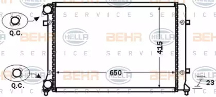 Теплообменник BEHR HELLA SERVICE 8MK 376 774-011