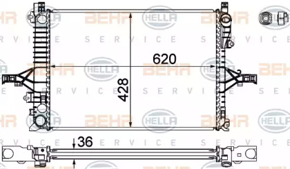 Теплообменник BEHR HELLA SERVICE 8MK 376 774-221