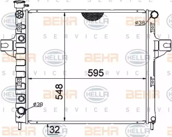 Теплообменник BEHR HELLA SERVICE 8MK 376 774-251