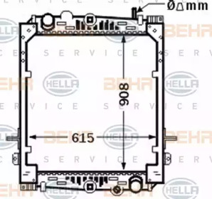 Теплообменник BEHR HELLA SERVICE 8MK 376 774-311