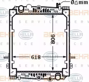 Теплообменник BEHR HELLA SERVICE 8MK 376 774-341