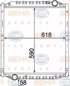 Теплообменник BEHR HELLA SERVICE 8MK 376 774-441